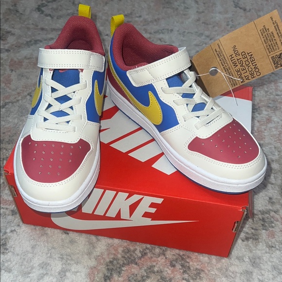 Nike Other - NWT Nike Kids' pink, Blue, and Yellow Sneakers